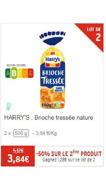 Harry's : Brioche Tressée Nature