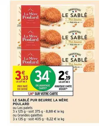 Le Sablé Pur Beurre La Mère Poulard