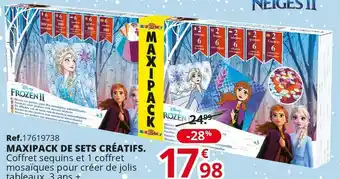 Maxipack de sets créatifs.