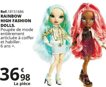 Maxi Toys Rainbow high fashion dolls offre