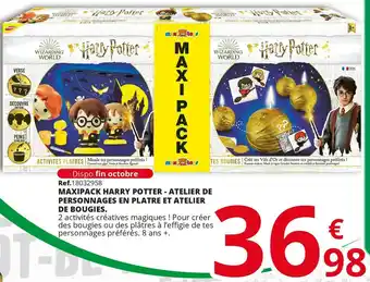Maxipack harry potter - atelier de personnages en platre et atelier de bougies.