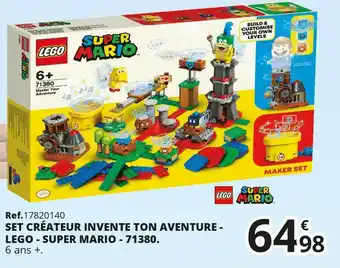 Maxi Toys Lego set créateur invente ton aventure super mario 71380 offre