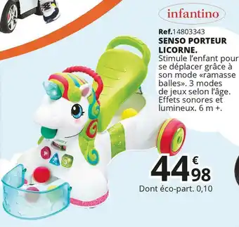 Infantino senso porteur licorne