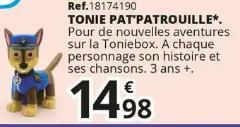 Paw patrol tonie pat’patrouille