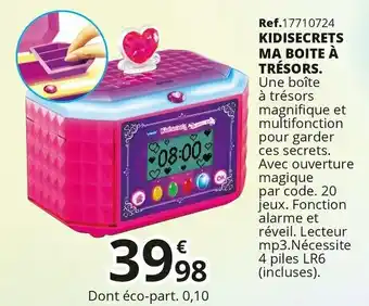 Kidisecrets kidisecrets ma boite à trésors.