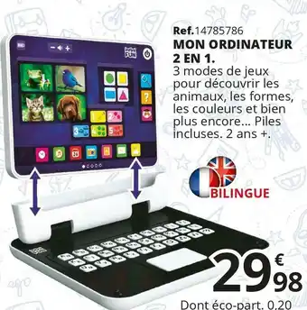 Mon ordinateur 2 en 1.