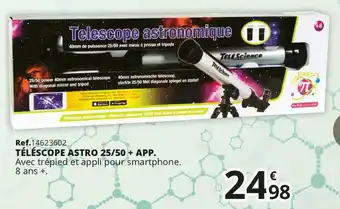 Maxi Toys Téléscope astro 25/50 + app. offre