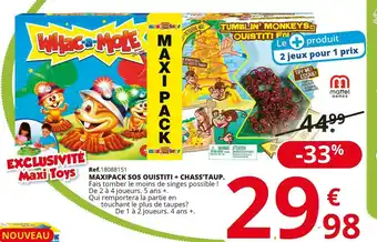 Mattel maxipack sos ouistiti + chass’taup