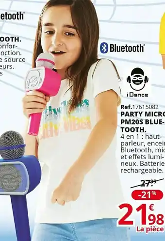 Maxi Toys Idance party micro pm20s bluetooth offre