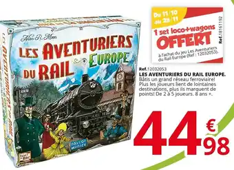 Maxi Toys Les aventuriers du rail europe offre