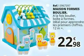 Maxi Toys Maison formes boulier. offre