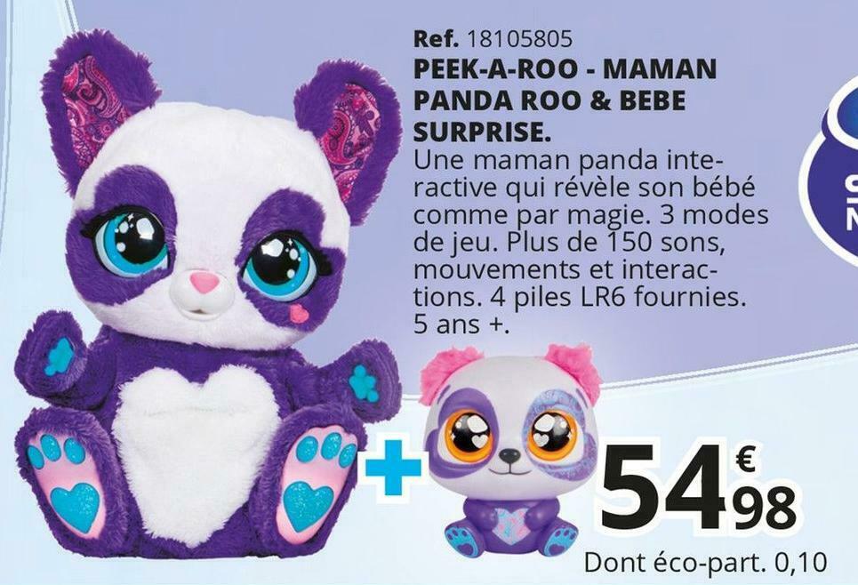 Promo Peek A Roo Maman Panda Roo Bebe Surprise Chez Maxi Toys