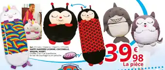 Happy nappers licorne, coccinelle, requin, husky.