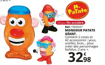 Monsieur patate monsieur patate géant.