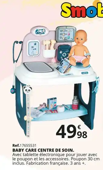 Maxi Toys Smoby baby care centre de soin. offre