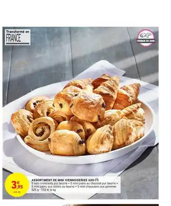 Intermarché Assortiment De Mini Viennoiseries X20 offre
