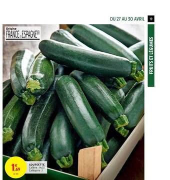 Intermarché Courgette offre