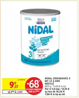 NESTLÉ NIDAL CROISSANCE 3 DE 1 À 3 ANS