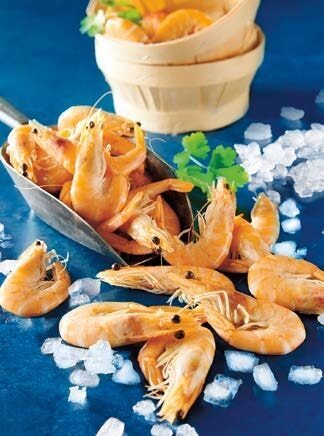 Auchan CREVETTES ENTIÈRES CUITES RÉFRIGÉRÉES offre