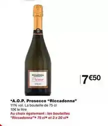 Monoprix Riccadonna - a.o.p. prosecco offre