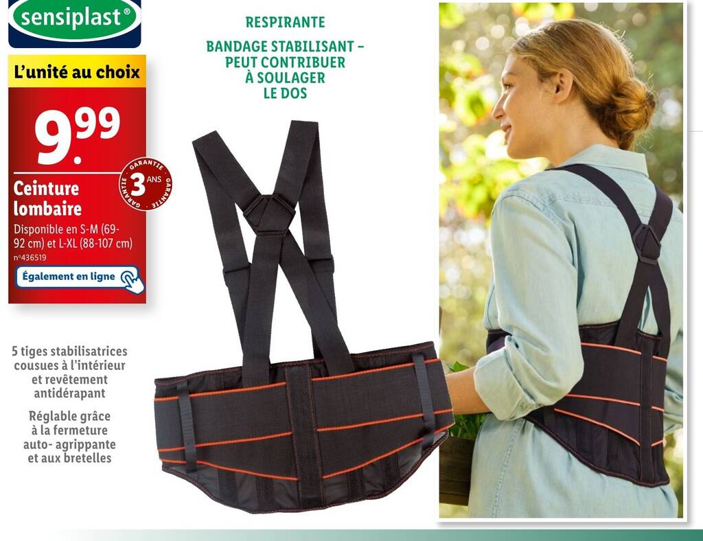 Promo Ceinture lombaire chez Lidl Valable jusqu au 17 09 2024