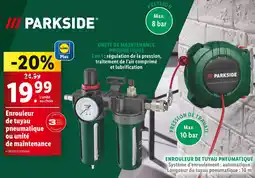 PARKSIDE Enrouleur de tuyau pneumatique ou unité de maintenance