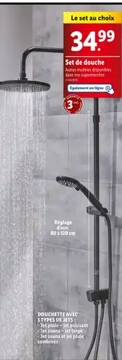 Lidl Set de douche offre
