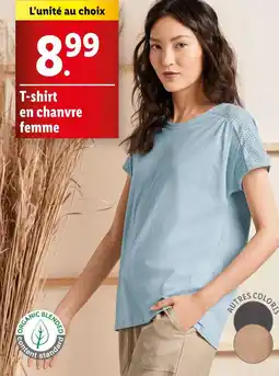 Lidl T-shirt en chanvre femme offre