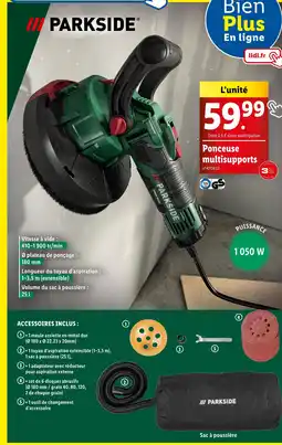 Lidl PARKSIDE Ponceuse multisupports offre