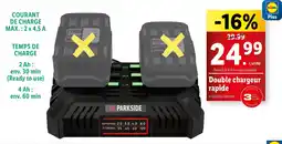 Lidl PARKSIDE Double chargeur rapide offre