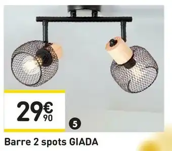 Barre 2 spots giada