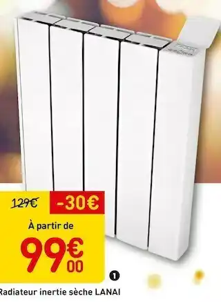Weldom Radiateur inertie sèche lanai offre