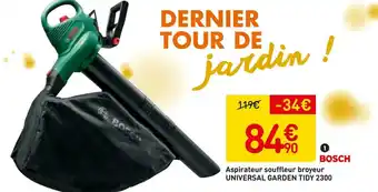 Weldom Bosch aspirateur souffleur broyeur universal garden tidy 2300 offre