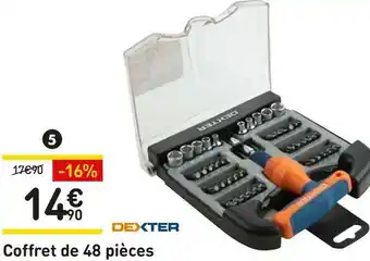 Weldom Dexter coffret de 48 pièces offre