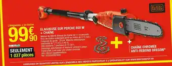 Brico Dépôt Élagueuse sur perche 800 w + chaîne offre