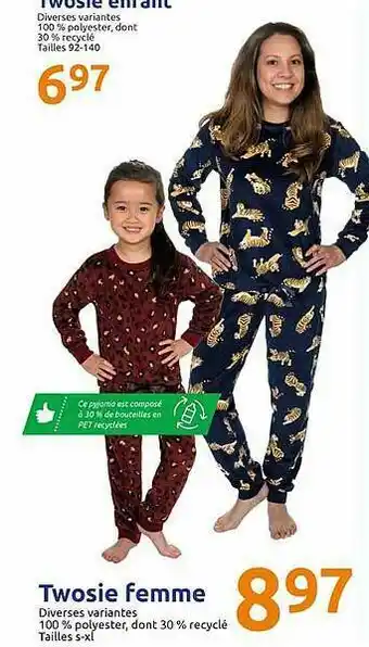 Action Twosie Femme, Enfant offre