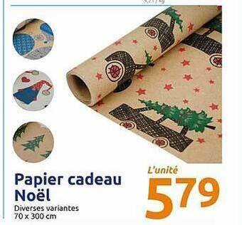 Action Papier Cadeau Noël offre