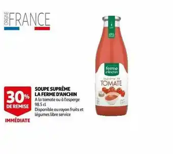 Auchan Soupe Suprême La Ferme D'anchin offre