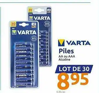Action Piles Verta offre