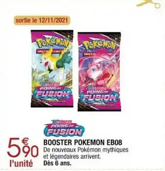 Cora x Carrefour Booster Pokémon Eb08 offre