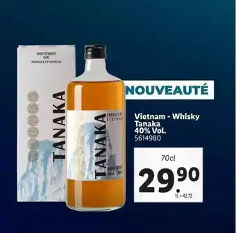 Lidl Vietnam - Whisky Tanaka 40% Vol. offre