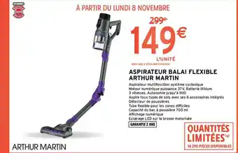 Intermarché Hyper Aspirateur Balai Flexible Arthur Martin offre