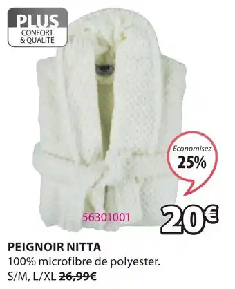 JYSK Peignoir nitta offre