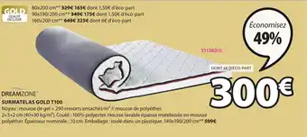 JYSK Surmatelas gold T100 offre