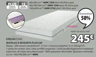 JYSK Matelas à ressorts plus S30 offre