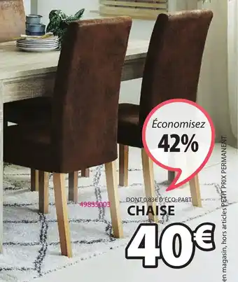 JYSK Chaise tureby offre