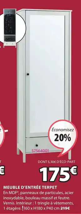 JYSK Meuble d'entrée terpet offre