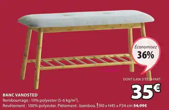 JYSK Banc vandsted offre