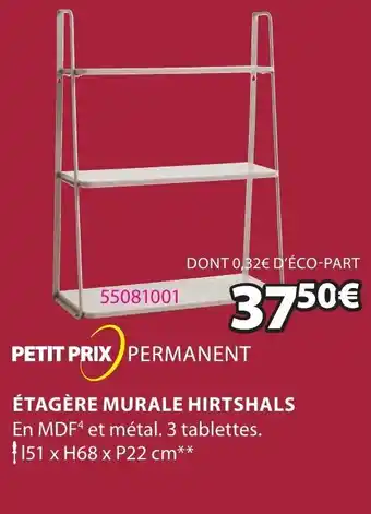 JYSK Étagère murale hirtshals offre