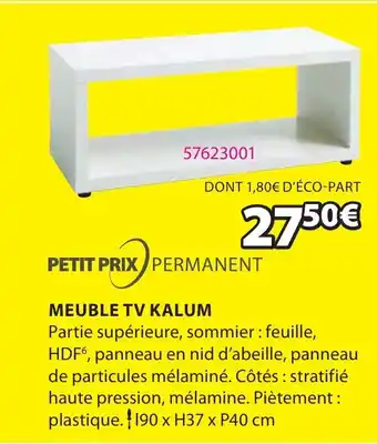 JYSK Meuble TV kalum offre
